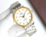 Omega 40*12mm Imported Citizen Movement 316L Steel Stainless Steel Strap Gold/Silver Case Men Watch